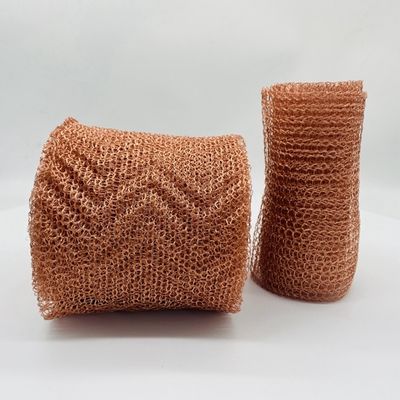 Durable Copper Cleaning Mesh Soft Copper Mesh Still Packing ISO9001 Approved