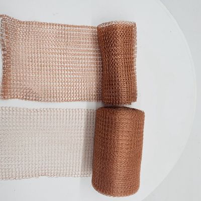 Rodent Copper Mesh Rolls Knitted Wire Mesh For Blocking Holes In Wall