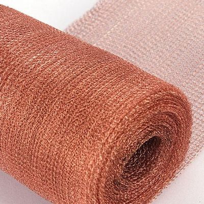 OEM ODM Copper Cleaning Mesh 127mm 100mm Copper Wire Gauze
