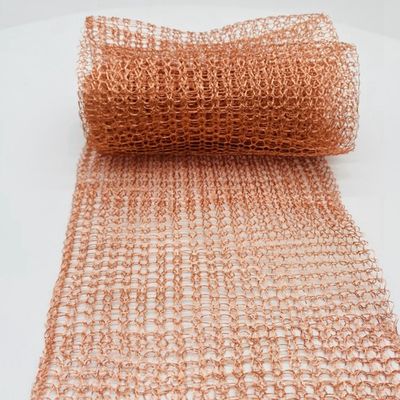 Flat Type Copper Mesh Rats 15.2m Length Knitting Surface Corrugated Mesh