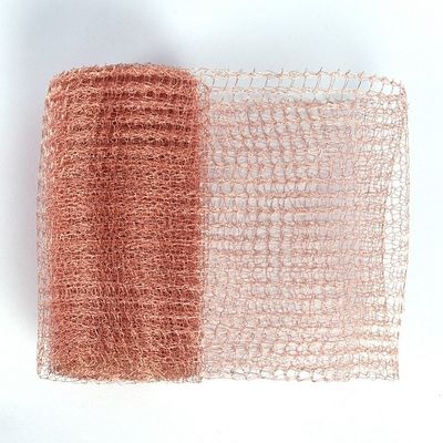Lightweight Soft Copper Gauze Mesh 98% Porosity Knitting Weaving