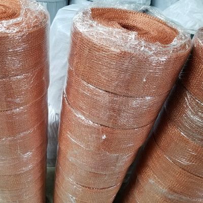 40 Mesh Pure Copper Wire Mesh Screen Roll Customized Hole Size