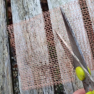 Knitted Copper Blocker Mesh 12m Copper Rodent Mesh For Protect Plants