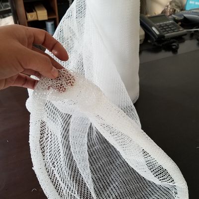 High Tensile Strength PTFE Knitted Mesh Barrel / Reel For Oil Removal
