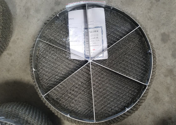 SS304 Wire Mesh Mist Eliminator Pads Knitting Gas Liquid Filtering