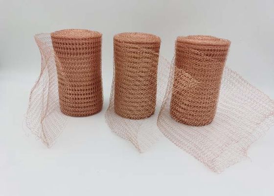 Metal Crimped Copper Wire Netting 4 Strands Knitting For Distillation Internal Packing