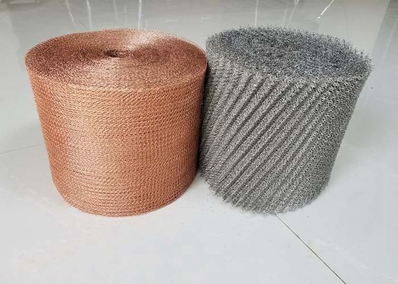 OEM ODM Copper Knitted Wire Mesh Roll 5"X100FT For Gun Barrels Clean
