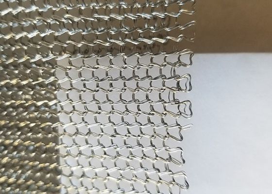 Waved 0.23mm 0.25mm 316L Corrugated Wire Mesh Sing Knitting