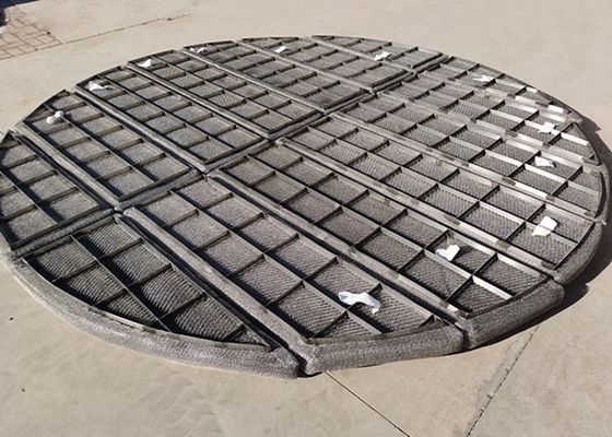 Round Stainless Steel Mesh Pad Demister 1400mm 3 Sections
