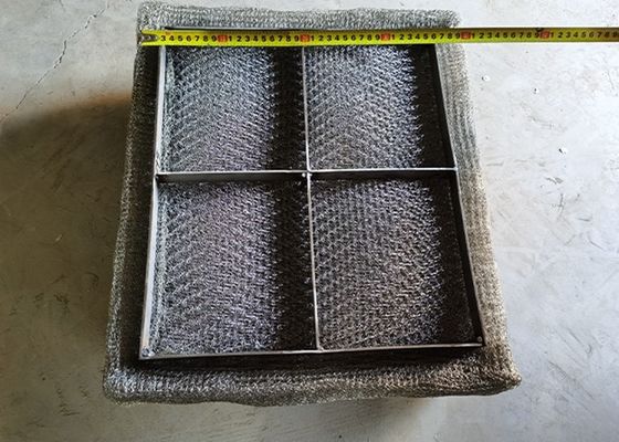 SS316L Rectangle Mesh Pad Mist Eliminator 1100x450mm For Scrubber