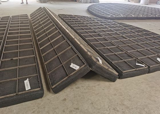 750mm Wire Mesh Mist Eliminator Pads Cellular Structure Stainless Steel Knitted