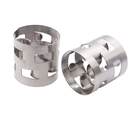 Metal Ceramic PP 5/8 Inch Stainless Steel Pall Rings Cooling Tower Packing