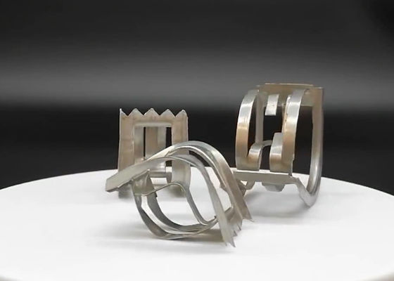 SS316 3 Inch Saddle Ring Packing 70mm Metal Random Column Packing