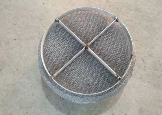 Stainless Steel Laboratory knitmesh Demister Mesh Pad 115mm ISO9001-2015