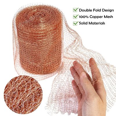 Rustproof Mesh Copper Rodents Soft 100mm Or 127mm Wide Rolls For Pest Control
