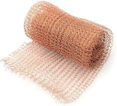 High Strength Copper Wire Mesh Fabric Knitted For Crafting And Industrial Applications