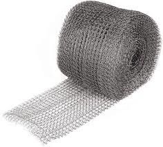 100mm Width Silver Oil Demister Knitted Mesh for Industrial Filtration
