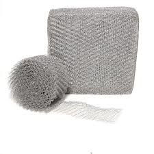 99% Polyester Stainless Steel Knitted Wire Mesh Roll For Liquid Filter