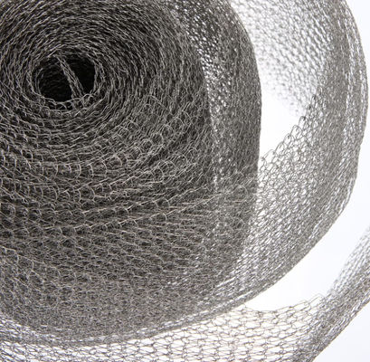 Stainless Steel Rectangular Knitted Wire Mesh Roll in Various Shapes