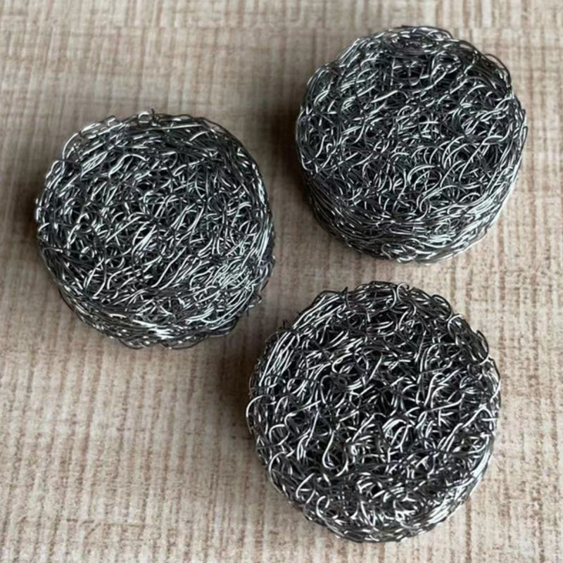 Silver Compressed Knitted Mesh Filter 0.1mm 0.19mm Free Sample Available