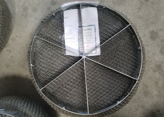 SS304 Wire Mesh Mist Eliminator Pads Knitting Gas Liquid Filtering