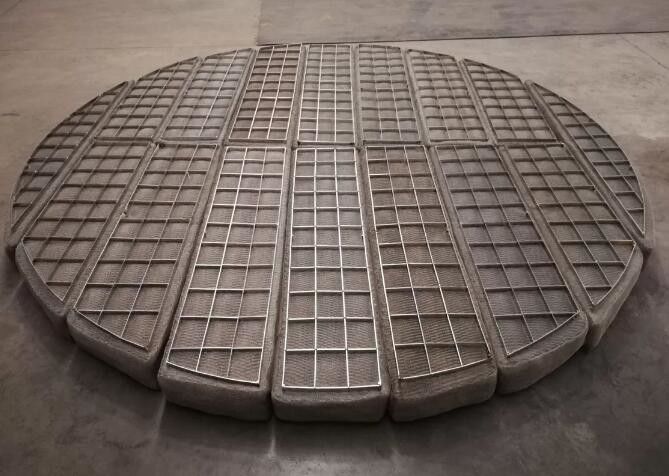 2205 Knitted Filter Mesh Pad Demister Foam Remove Materials
