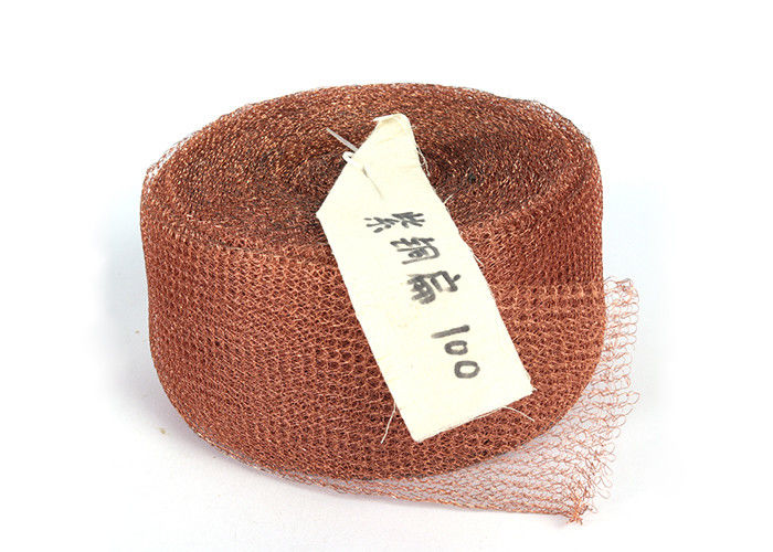 0.16mm Pest Control Copper Knitted Wire Mesh 4 Inch 100mm Width