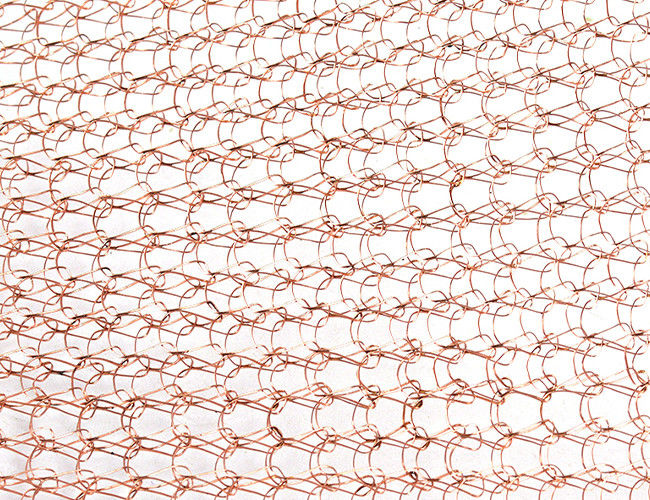 DIY Hole Filler ISO9001 Knitted Copper Wire Mesh Tin Plating Finished