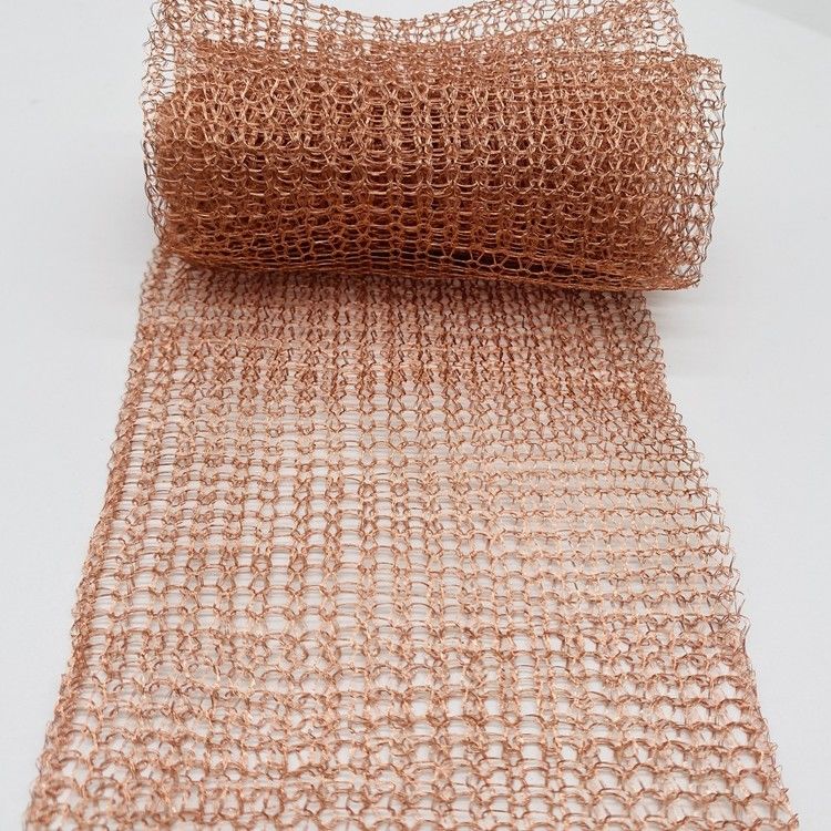 3.2m Copper Mesh For Distilling Knitted Style Rohs Certificated