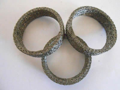 TUV Compressed Knitted Wire Mesh Washers Gaskets 6.35MM*11.1MM Size