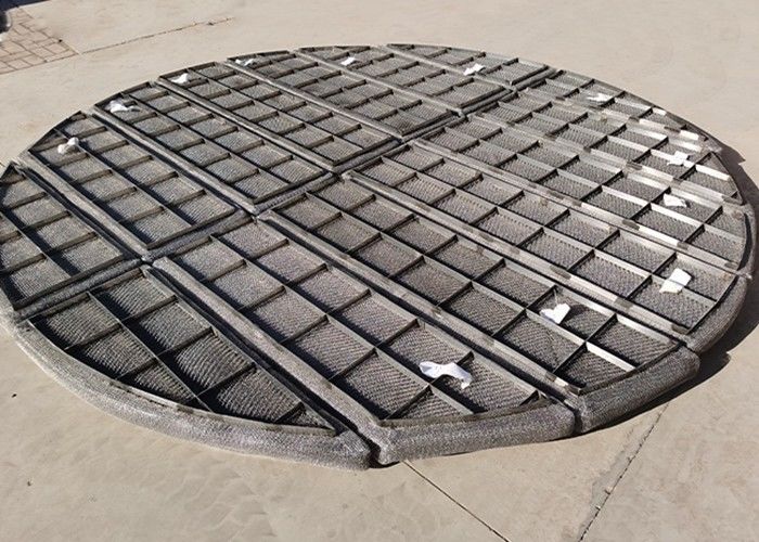 Round Stainless Steel Mesh Pad Demister 1400mm 3 Sections