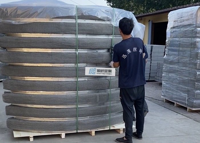 98% Filter Rating 1.2mm Thick Mesh Pad Mist Eliminator Square