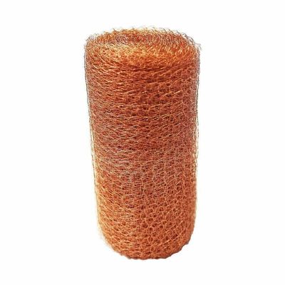 Knitted Copper Wire Mesh 5inch for Pest Control 0.18mm Wire Diameter