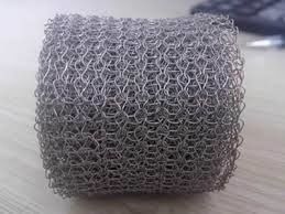 Silver Flat and Corrugated Stainless Steel Knitted Mesh Roll with 99% Filter Rating